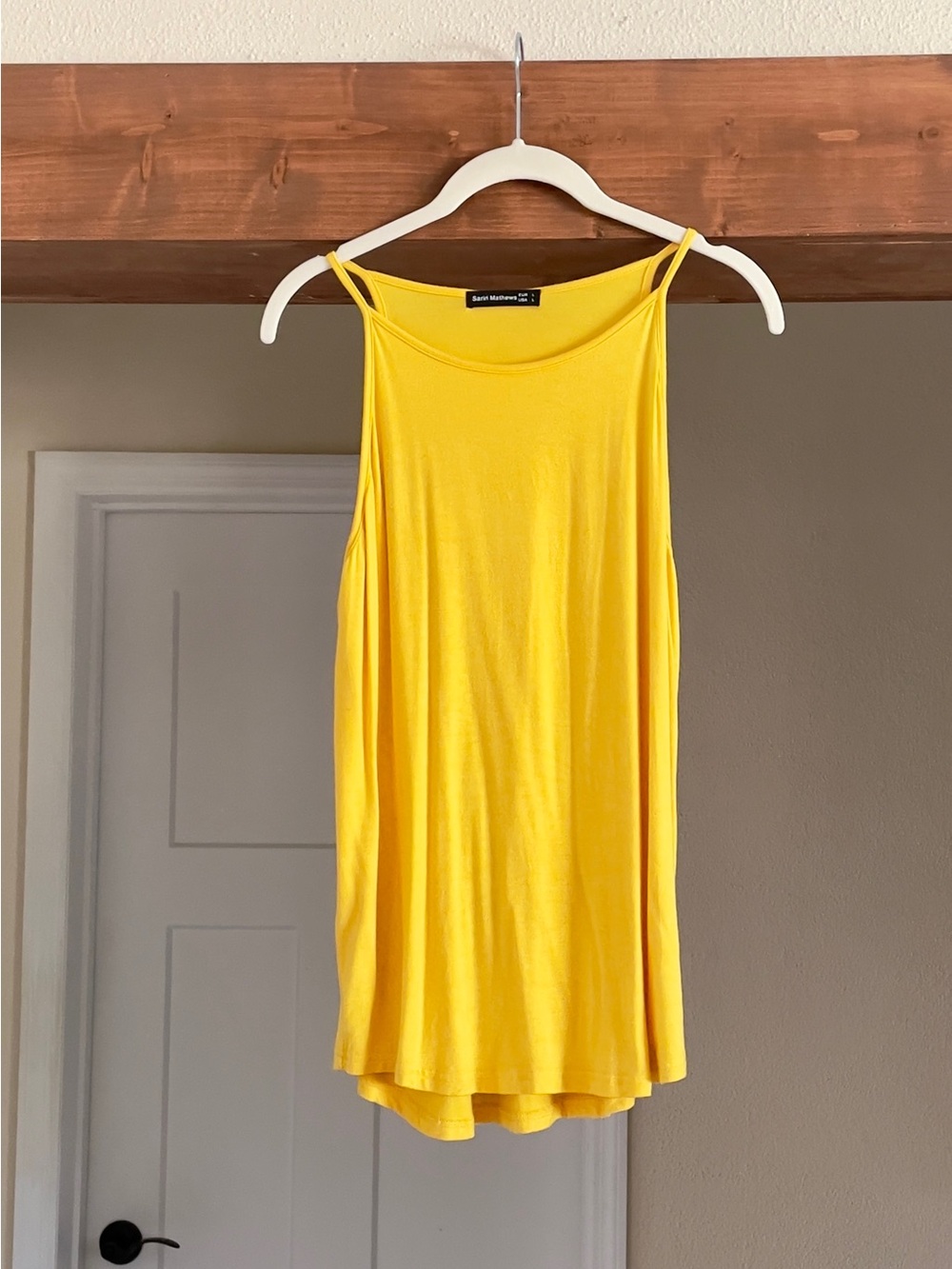 Yellow Sleeveless Tank Top Size L